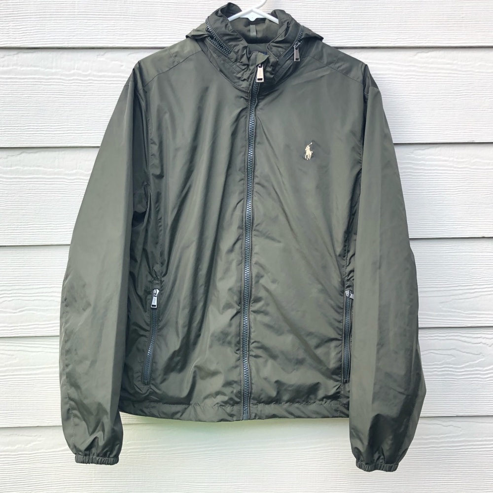 Polo Ralph Lauren Mens olive Windbreaker Size M